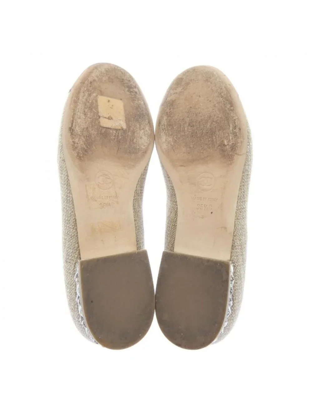 Chanel Flat Shoes Beige
